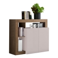 Komoda LENOR 108x93x42 cm kašmír/dub