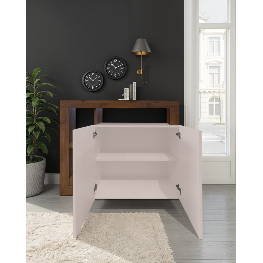 Komoda LENOR 108x93x42 cm kašmír/dub