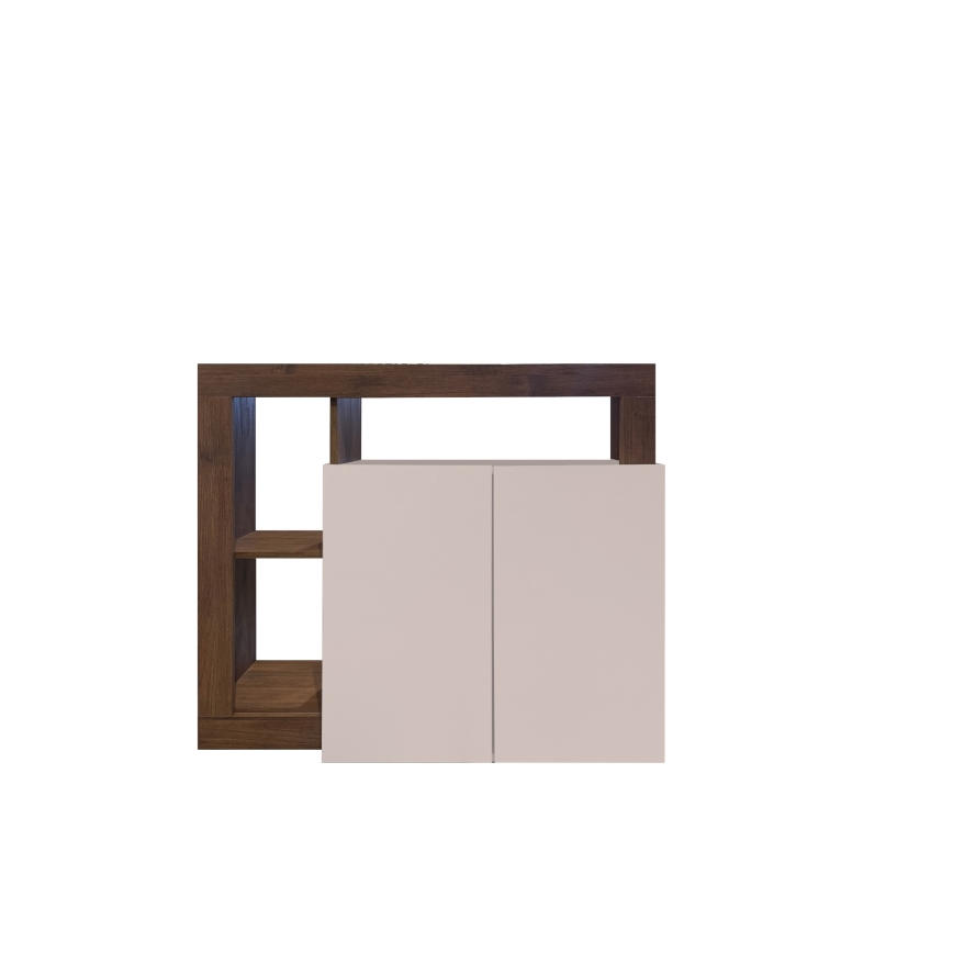 Komoda LENOR 108x93x42 cm kašmír/dub