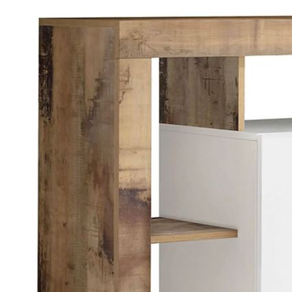 Komoda LENOR 146x93x42 cm bílá/javor