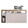 Komoda LENOR 146x93x42 cm kašmír/dub