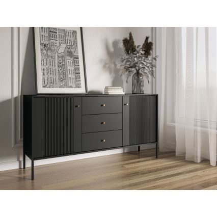 Komoda LUE 155x51x39 cm černá