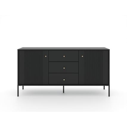 Komoda LUE 155x51x39 cm černá