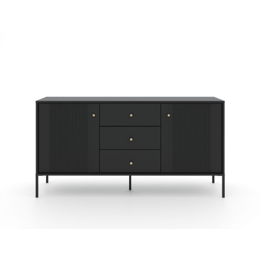 Komoda LUE 155x51x39 cm černá