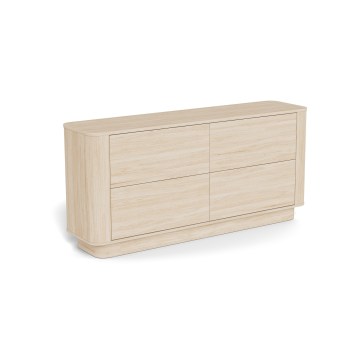 Komoda MADERA 160x75 cm bílý dub