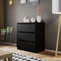 Komoda MALWA 77x70 cm černá