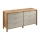 Komoda MENTA 170x81x47 cm dub wotan/šedá