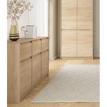 Komoda MIYABI 138x86x40 cm dub cremona