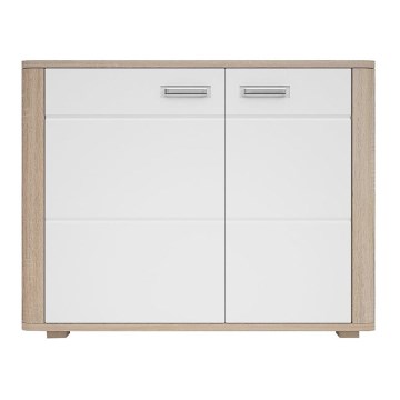 Komoda MOLDIS 85,5x107 cm dub canyon/bílá