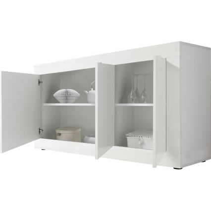 Komoda NERILA 160x86x43 cm bílá