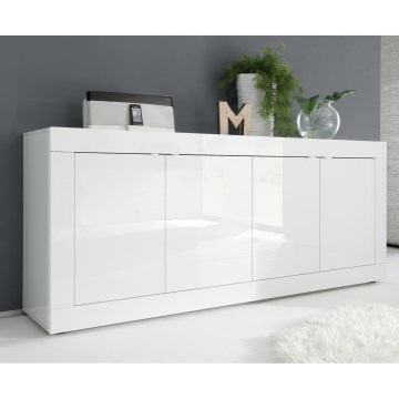 Komoda NERILA 207x86x43 cm bílá