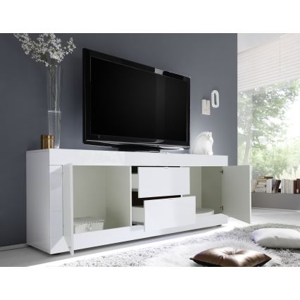 Komoda NERILA 210x66x43 cm bílá