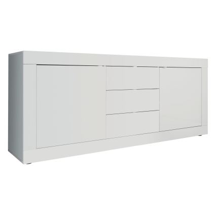 Komoda NERILA 210x86x43 cm bílá