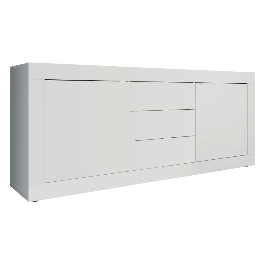 Komoda NERILA 210x86x43 cm bílá