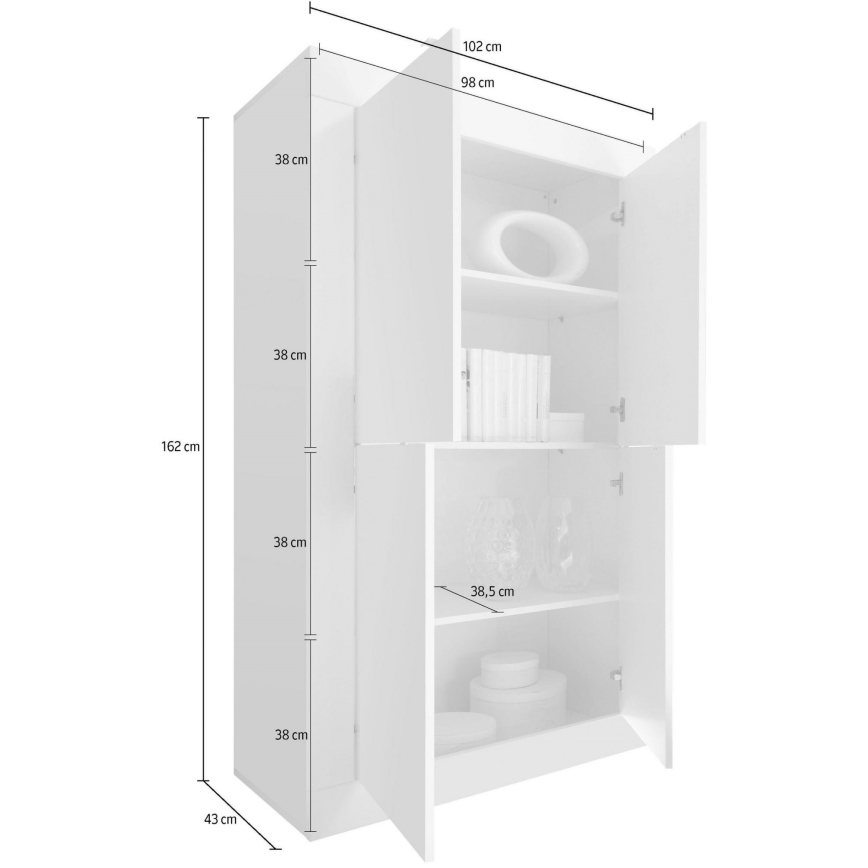 Komoda NERILA bílá