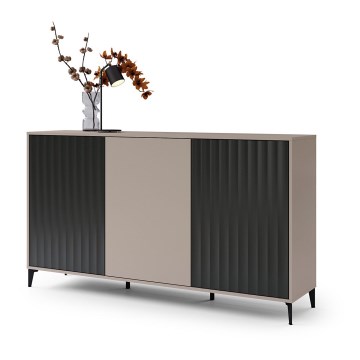 Komoda RONJA taupe/černá