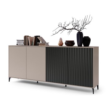 Komoda RONJA taupe/černá