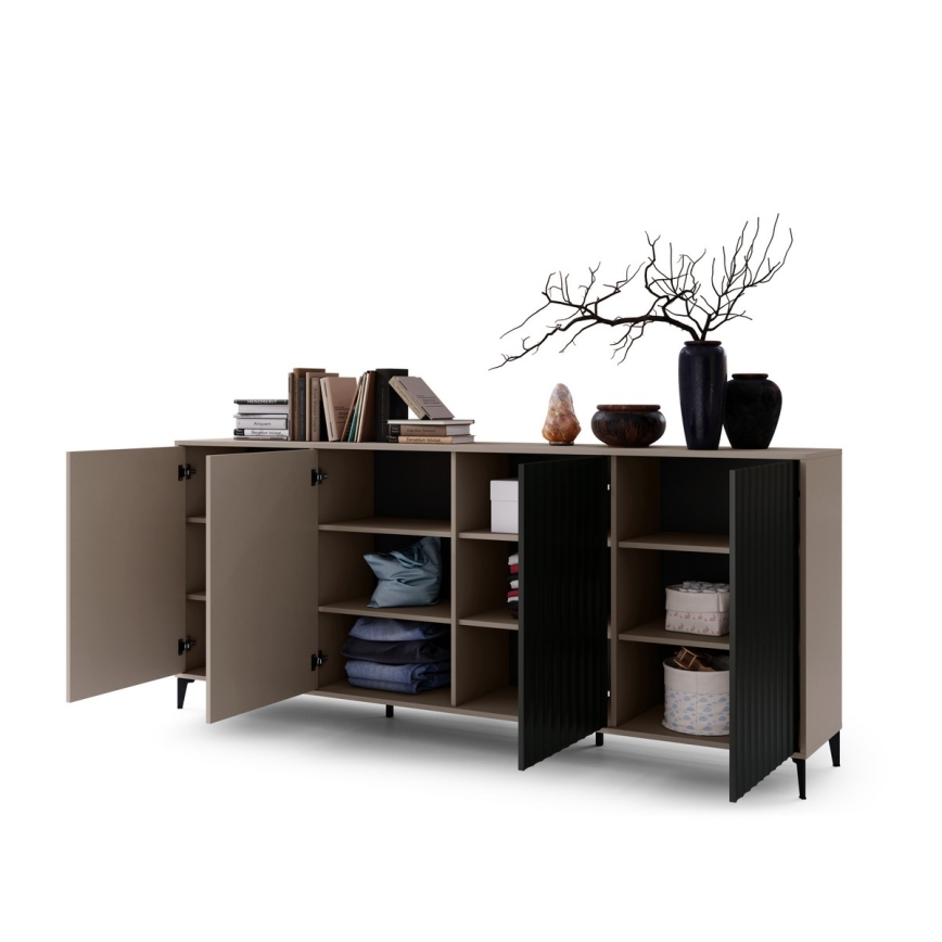 Komoda RONJA taupe/černá