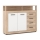 Komoda RUNA 120x97x32 cm dub sonoma/bílá