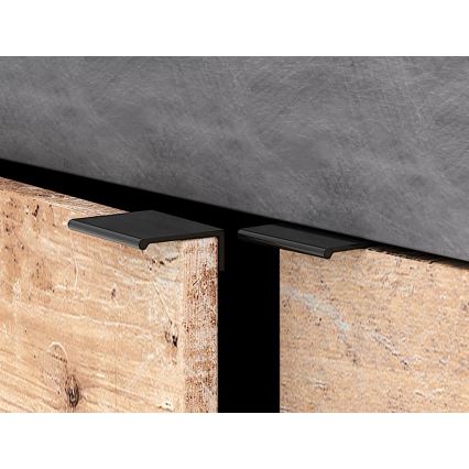 Komoda RUNEA 180x86x42 cm světle hnědá/antracit