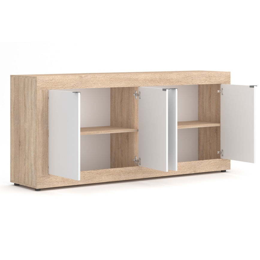 Komoda RUNEA dub sonoma/bílá