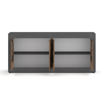 Komoda RUNEA tmavě hnědá/antracit