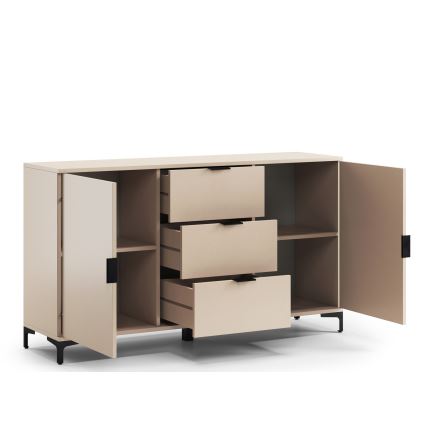 Komoda se zásuvkami a dvířky LORA béžová