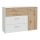 Komoda se zásuvkami URO 113x80x42 cm dub artisan/ bílá