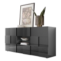 Komoda SERIAN 181x84x43 cm antracit