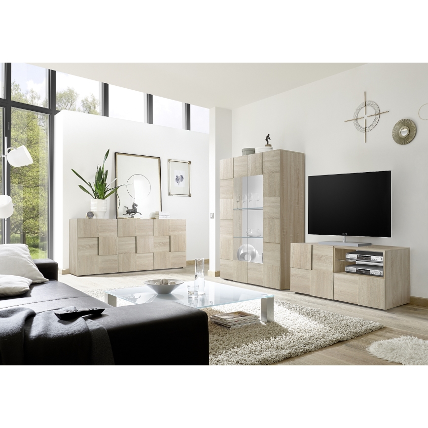Komoda SERIAN 181x84x43 cm dub sonoma