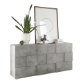 Komoda SERIAN 181x84x43 cm šedá beton