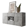 Komoda SERIAN 181x84x43 cm šedá beton