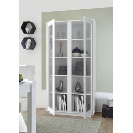 Komoda SERIAN 92x179x43 cm bílá