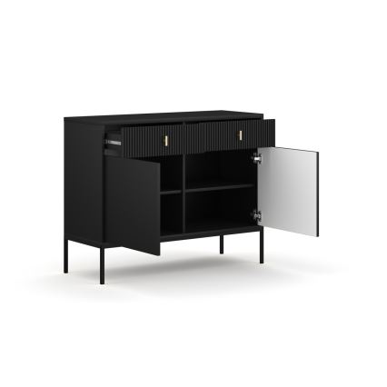 Komoda SUE 104x83x39 cm černá