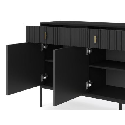 Komoda SUE 155x83x39 cm černá