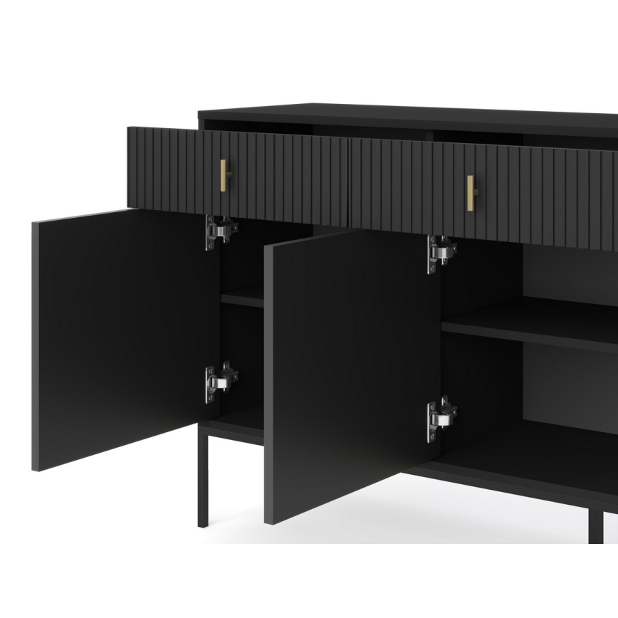 Komoda SUE 155x83x39 cm černá
