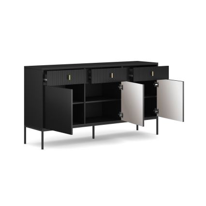 Komoda SUE 155x83x39 cm černá