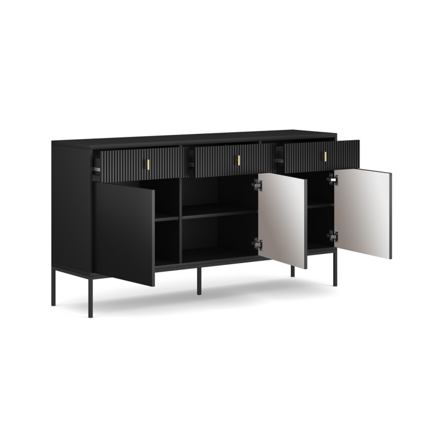 Komoda SUE 155x83x39 cm černá