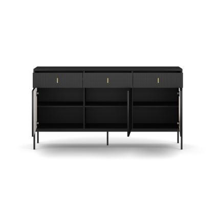 Komoda SUE 155x83x39 cm černá