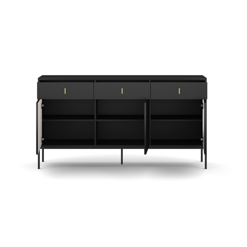 Komoda SUE 155x83x39 cm černá
