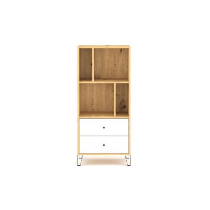 Komoda SULA 64x135x40 cm dub artisan/bílá