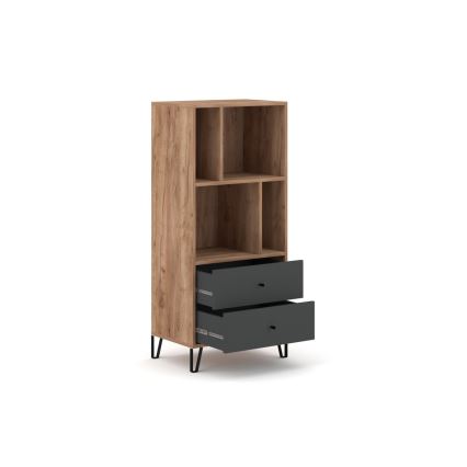 Komoda SULA 64x135x40 cm dub craft/černá