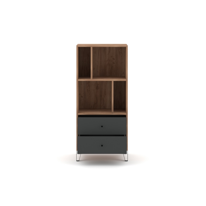 Komoda SULA 64x135x40 cm dub craft/černá