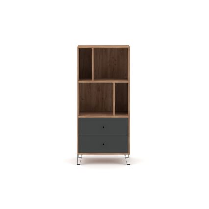 Komoda SULA 64x135x40 cm dub craft/černá