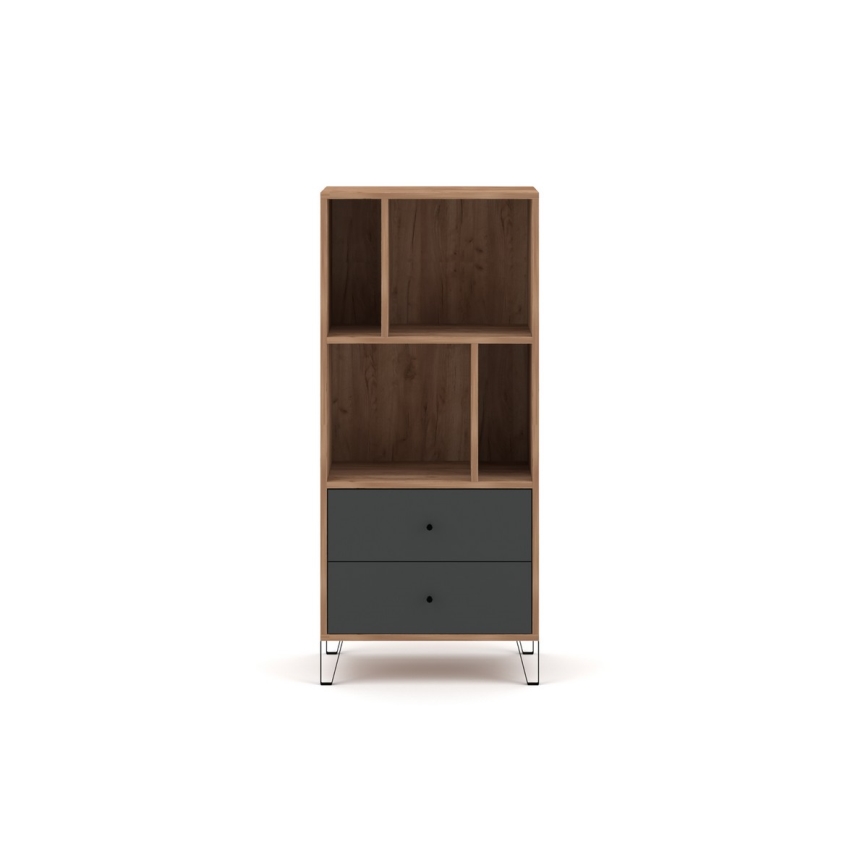 Komoda SULA 64x135x40 cm dub craft/černá