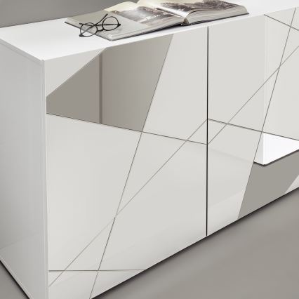 Komoda TAVRI 181x84x42 cm bílá