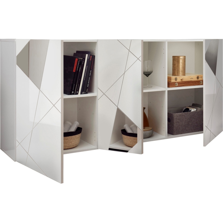 Komoda TAVRI 181x84x42 cm bílá