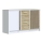Komoda TAYLER 140x86x47 cm bílá/dub craft