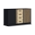 Komoda TAYLER 140x86x47 cm černá/dub craft