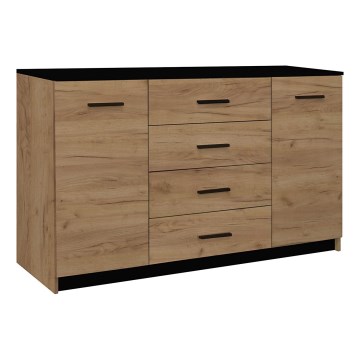 Komoda TAYLER dub craft/černá